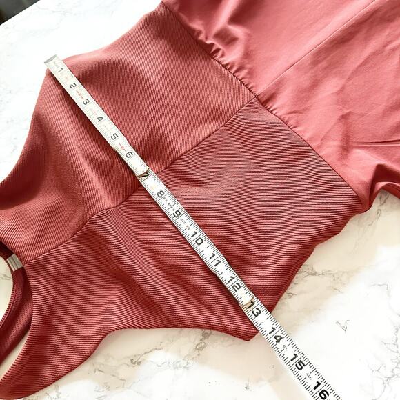 ATHLETA Winona Knit Midi Support Dress Sleeveless Russet Brown Women's Size XS - Picture 12 of 15